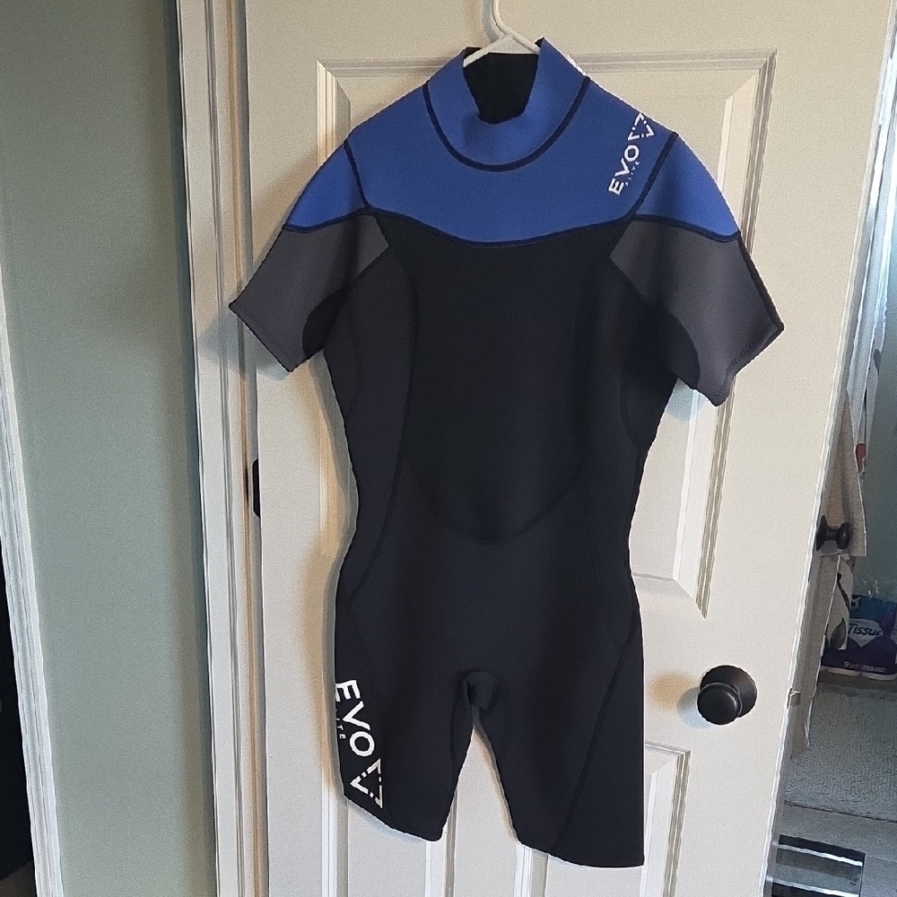 Women's Blue and Black Wetsuit